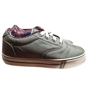 Heelys Sneakers Youth Size 4 Gray Canvas Skate Shoes